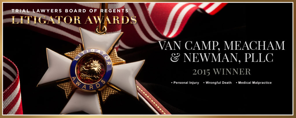 2015 Litigator Award Van Camp Law