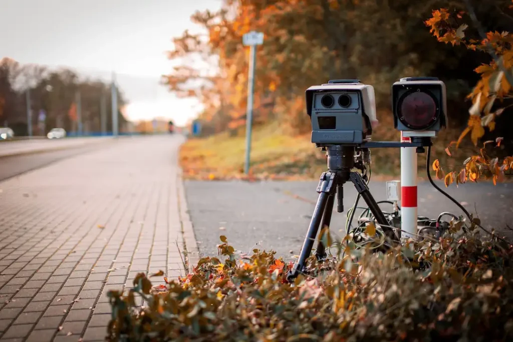 Picture of a speed trap for the article about how long does a speeding ticket stay on your record and affect insurance?