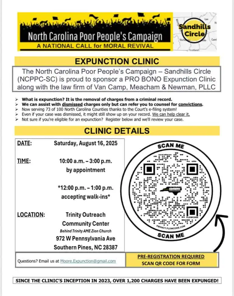 NCPPC-SC Expunction Clinic at Trinity Outreach Community Center